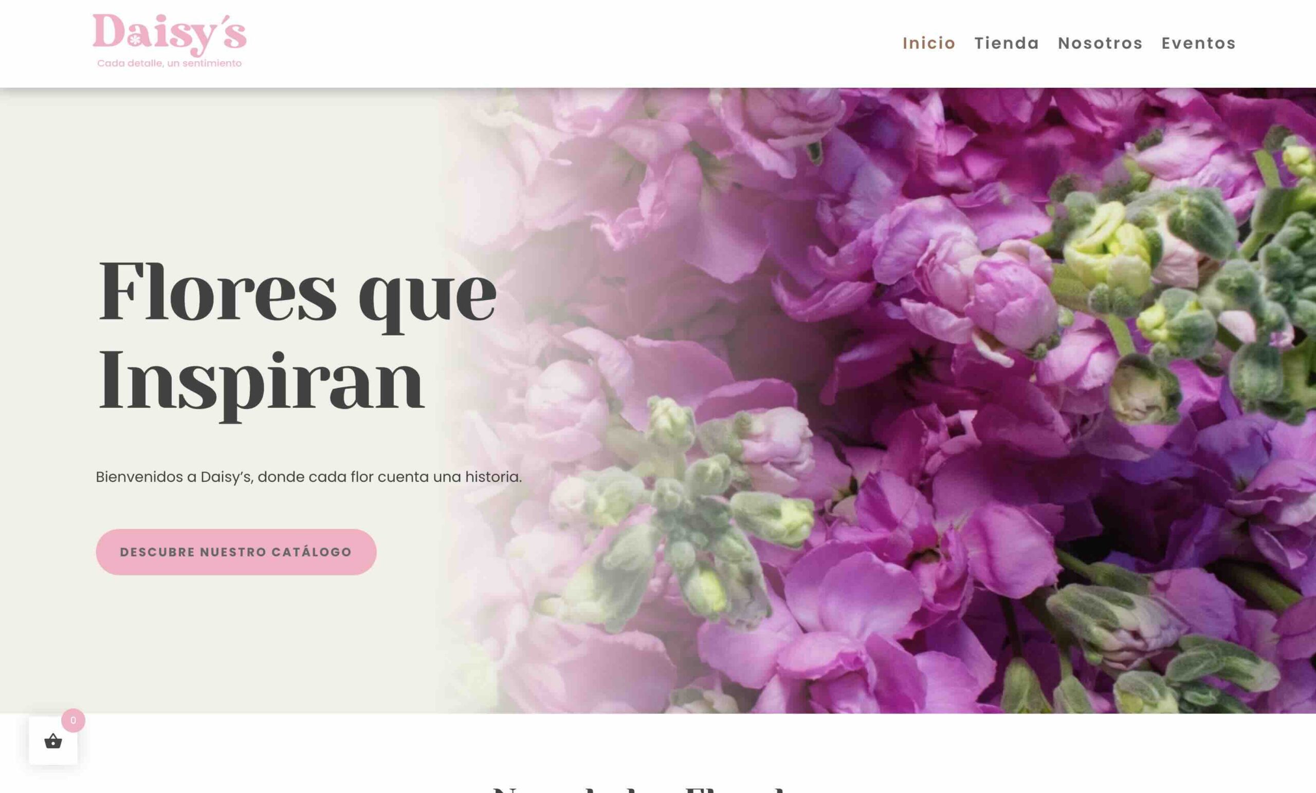 Captura del proyecto Daisys  Tienda de Regalos
