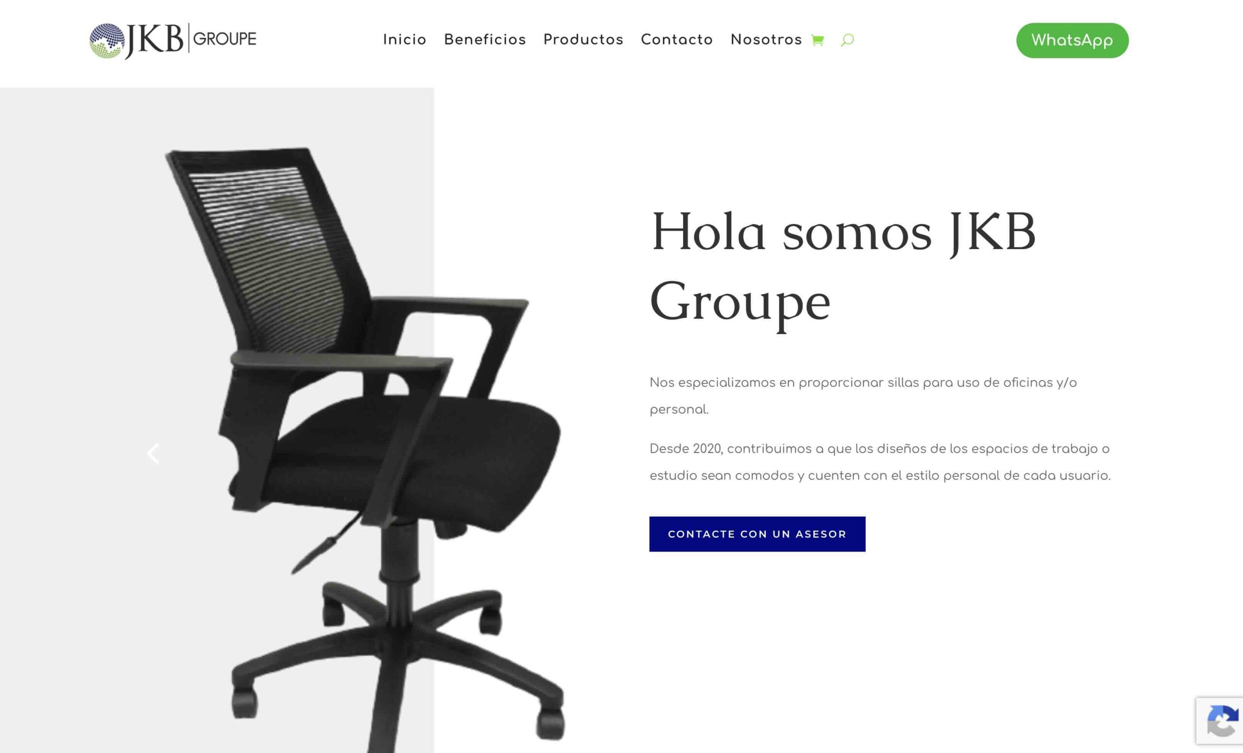 Captura del proyecto JKB Groupe