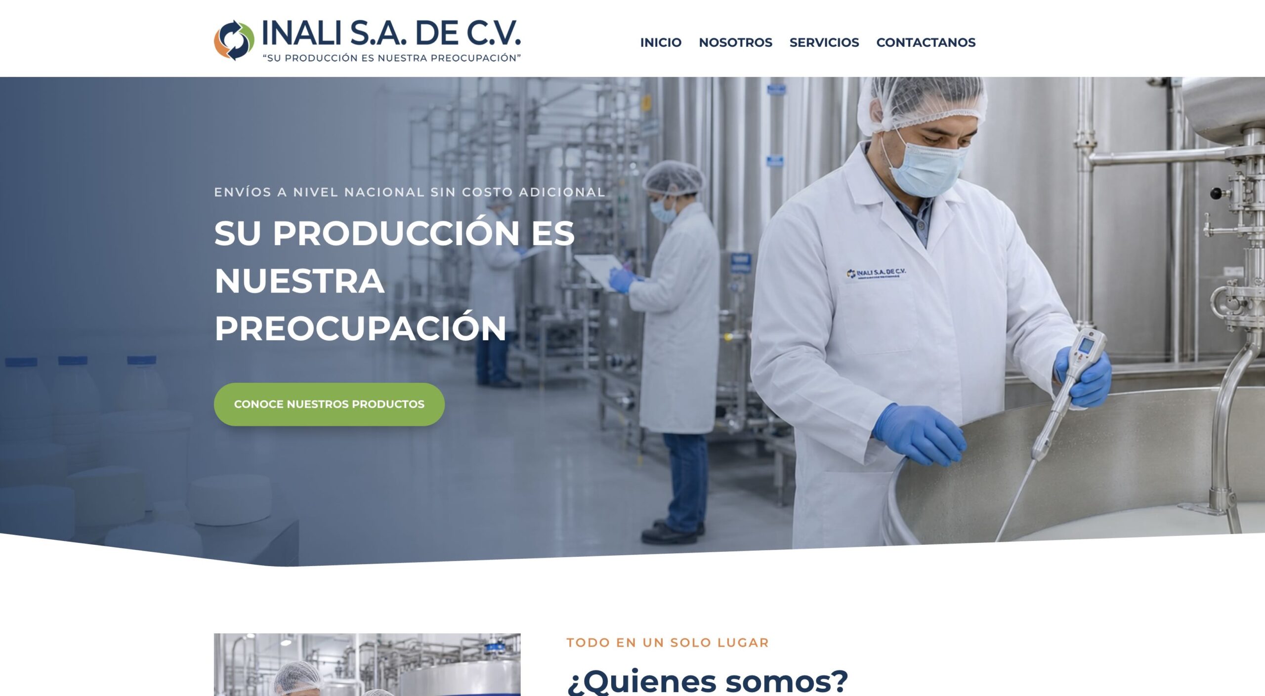 Captura del proyecto Inali, S.A. de C.V.