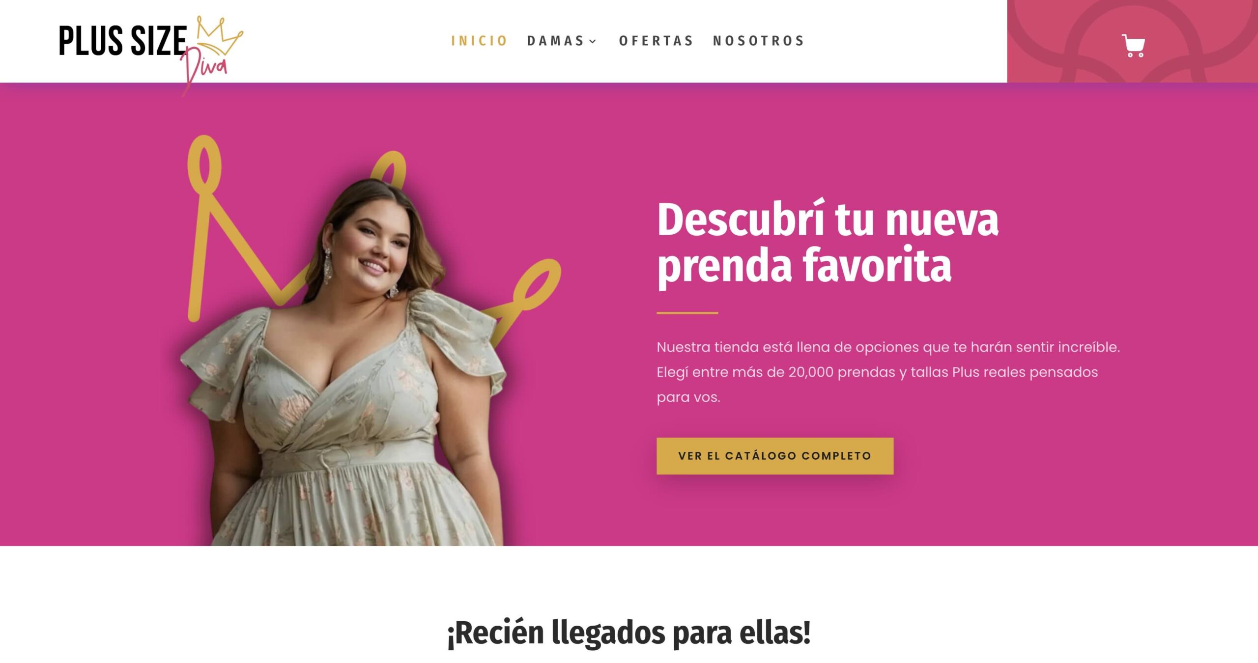 Captura del proyecto Plus Size Diva
