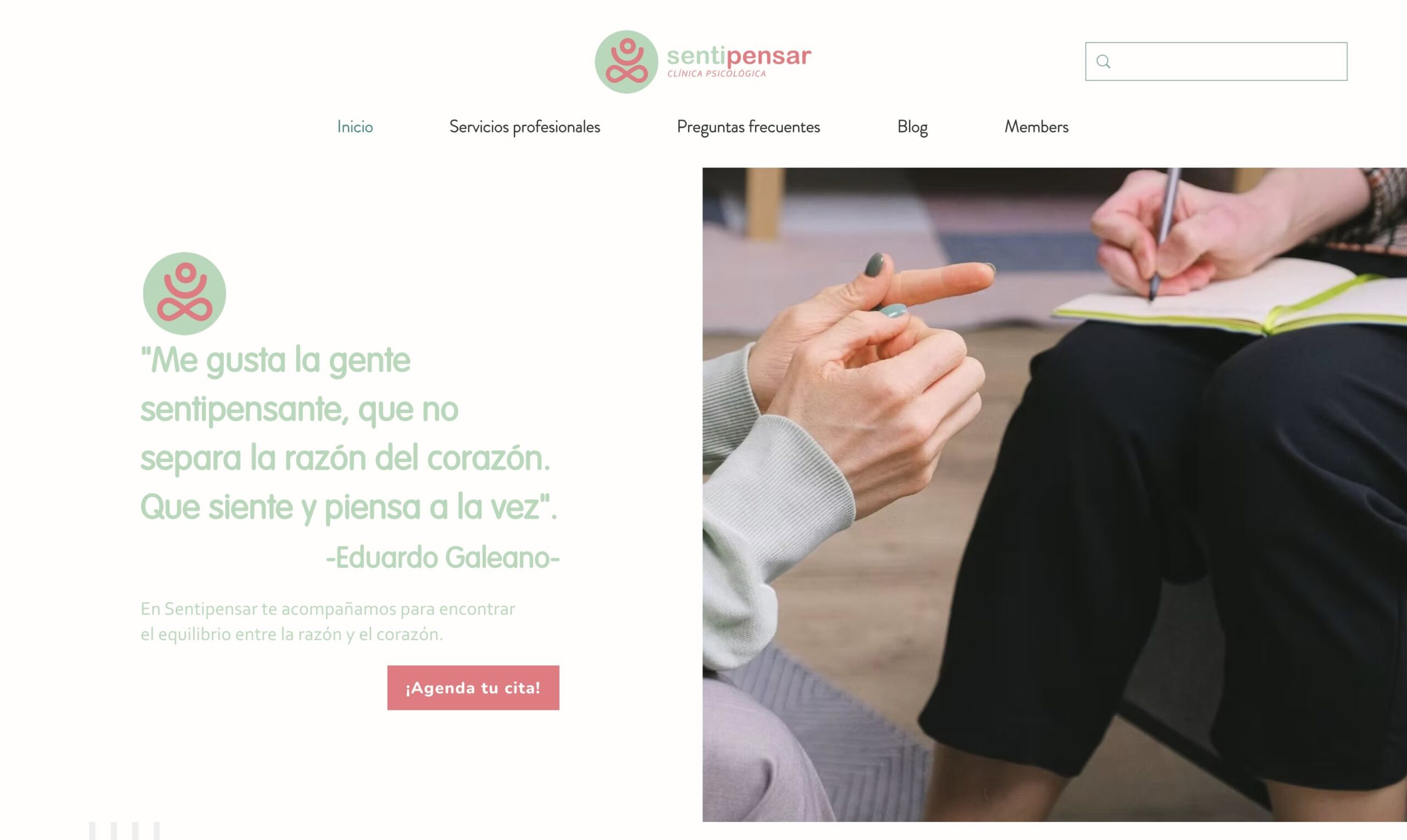 Captura del proyecto Sentipensar