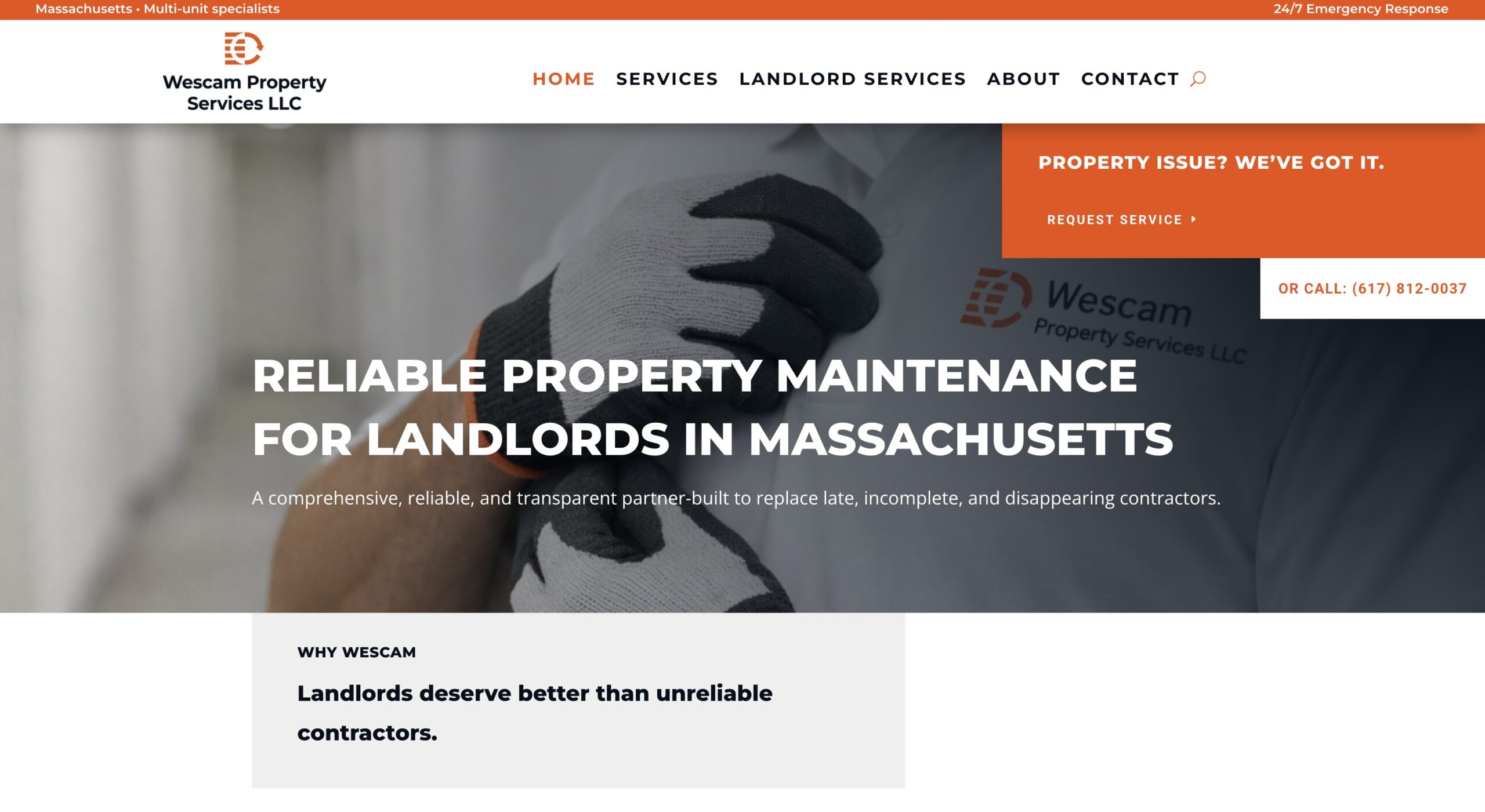 Captura del proyecto Wescam Property Services LLC